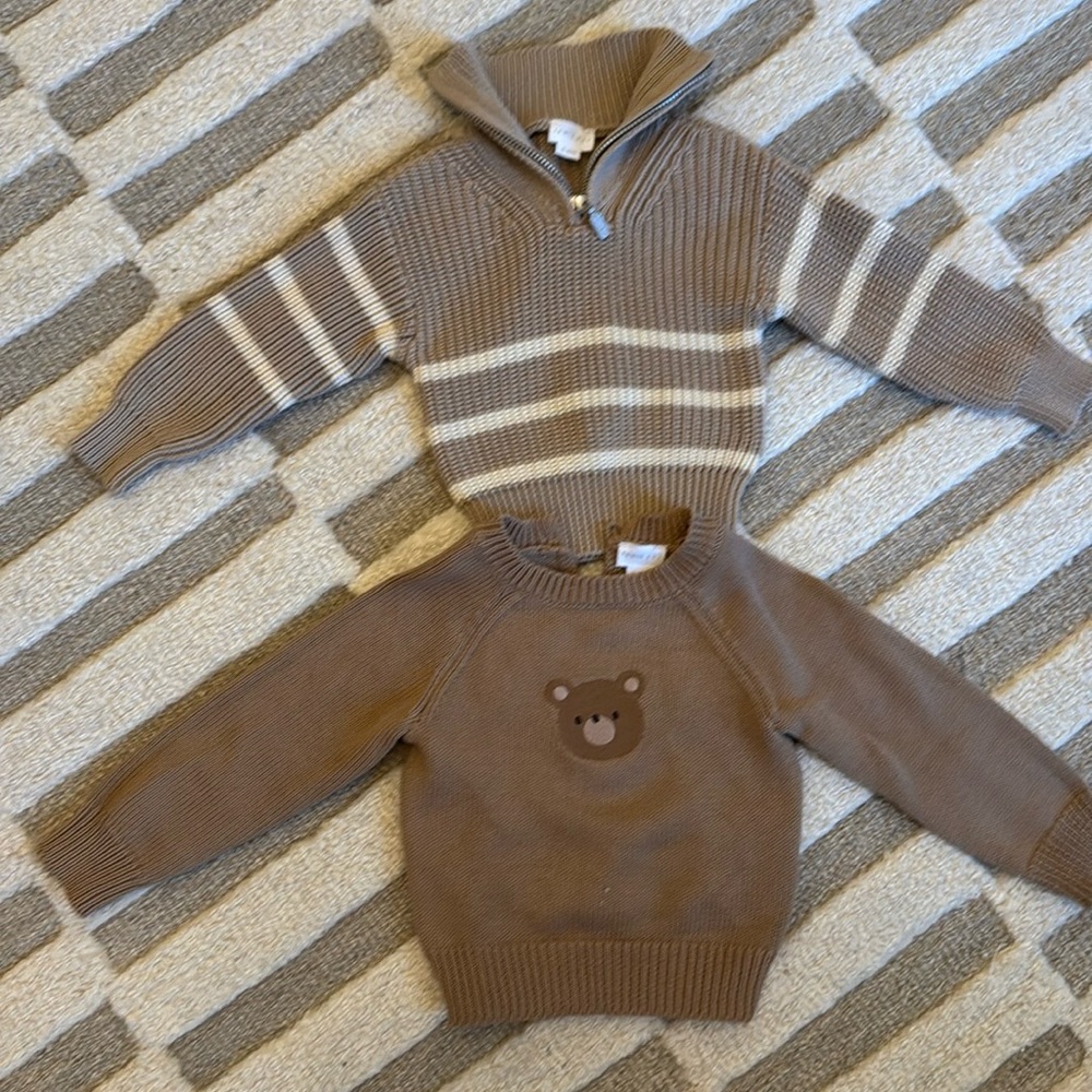 Jamie Kay knit neutral sweaters size 3-6M